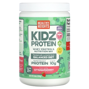 Healthy Heights, Kidz Protein, протеин для детей от 2 лет, со вкусом клубники, 250 г (8,8 унции) (Товар снят с продажи) 