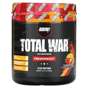 Redcon1, Total War®, предтренировочный комплекс, со вкусом клубники и манго, 447 г (15,77 унции) (Товар снят с продажи) 