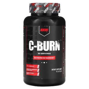Redcon1, C-Burn, экстремальный сжигатель жира, 90 капсул