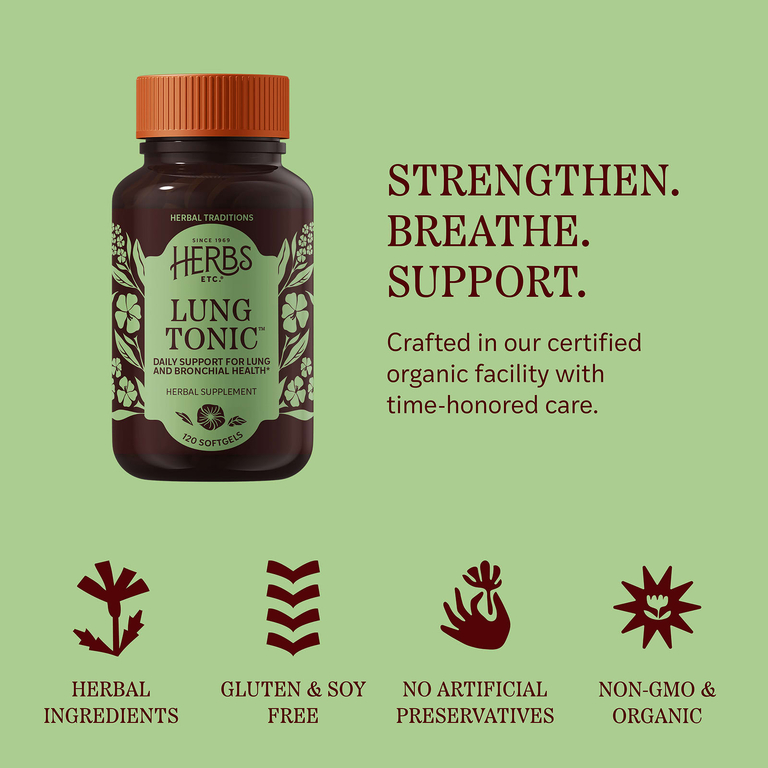 Herbs Etc., Lung Tonic™, 120 капсул