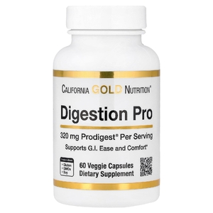 California Gold Nutrition, Digestion Pro с ProDigest®, растительной пищеварительной смесью экстрактов артишока и имбиря, 60 веге-капсул