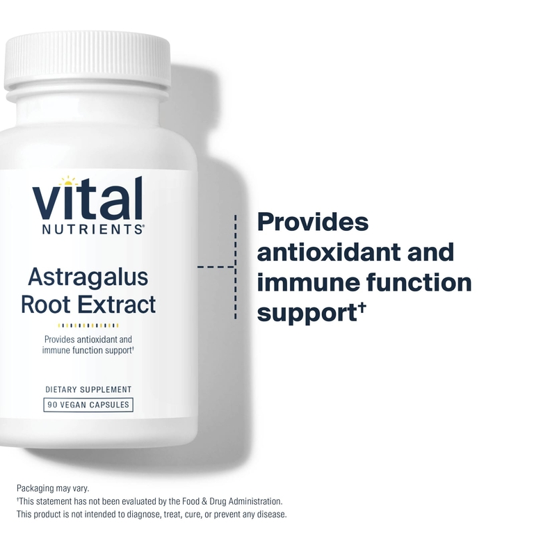Vital Nutrients, экстракт корня астрагала, 90 веганских капсул (300 мг в 1 капсуле)