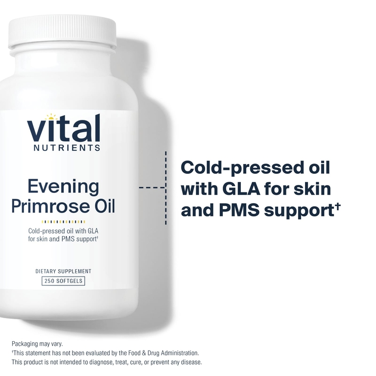 Vital Nutrients, масло первоцвета вечернего, 250 капсул
