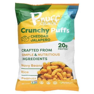 P-Nuff, Crunch, хрустящие колечки, чеддер и халапеньо, 113 г (4 унции) (Товар снят с продажи) 