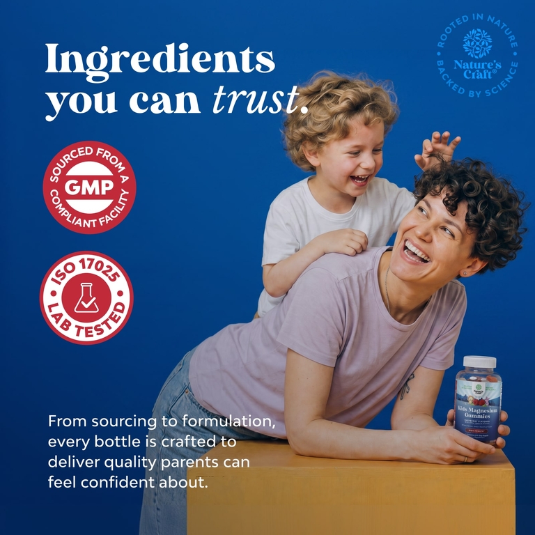 Nature's Craft, жевательные таблетки с магнием для детей, со вкусом малины, 90 жевательных таблеток