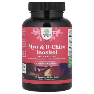 Nature's Craft, мио и D-хироинозитол с холином, 120 капсул