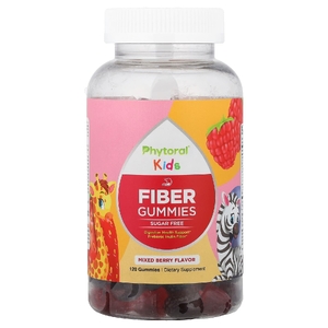 Phytoral, Kids с клетчаткой, смесь ягод, 120 жевательных таблеток