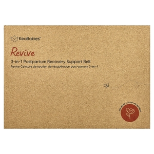 KeaBabies, Revive, 3-in-1 Postpartum Recovery Support Belt, X-Large, Midnight Black , 3 Count