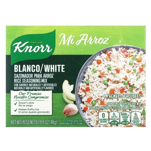 Knorr, Mi Arroz, смесь приправ для риса, белый, 4 пакетика, 48 г (1,69 унции) (Товар снят с продажи) 