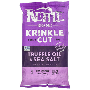 Kettle Foods, Krinkle Cut, картофельные чипсы, трюфельное масло и морская соль, 141 г (5 унций)