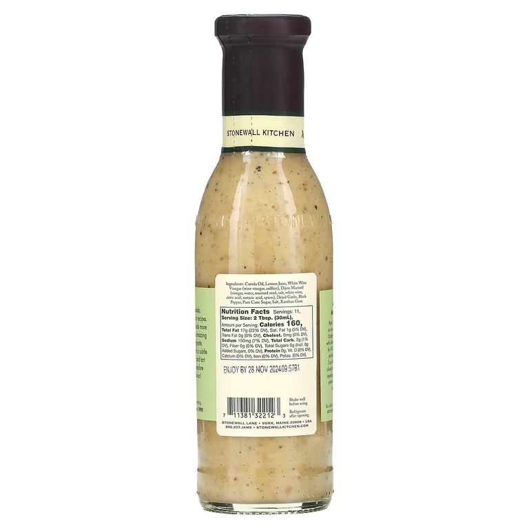 Stonewall Kitchen, заправка с лимонным уксусом, 330 мл (11 жидк. унций)
