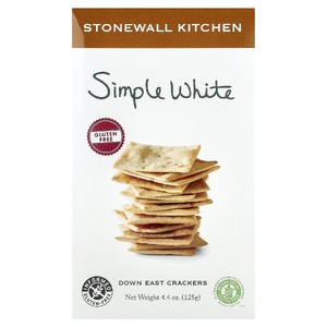 Stonewall Kitchen, Down East Crackers, без глютена, простые белые, 125 г (4,4 унции) (Товар снят с продажи) 