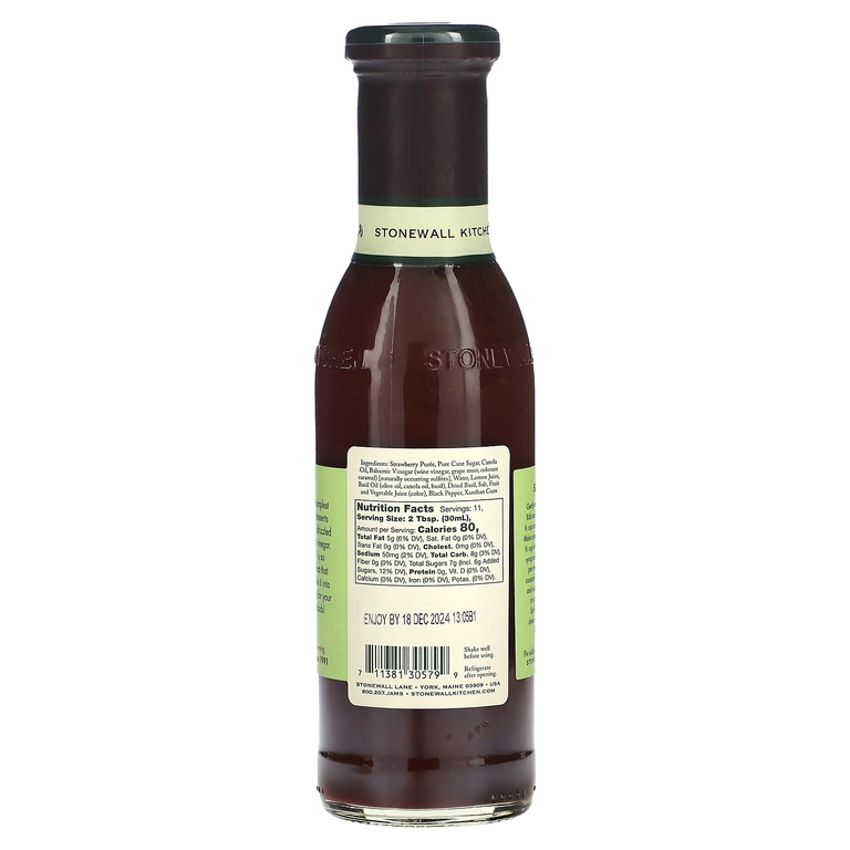 Stonewall Kitchen, бальзамическая заправка с клубникой, 330 мл (11 жидк. унций) (Товар снят с продажи) 