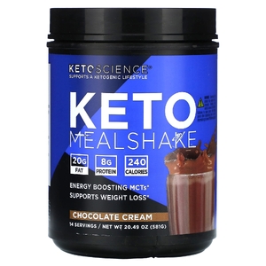 Keto Science, кетогенный коктейль, со вкусом шоколадного крема, 581 г (20,49 унции)