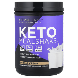 Keto Science, кетодиета, ванильный крем, 590,8 г (20,83 унции)