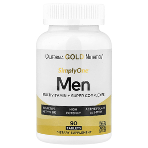 California Gold Nutrition, SimplyOne®, мультивитамины и суперкомплексы для мужчин, с витамином C и комплексом суперадаптогенов, 90 таблеток (Товар снят с продажи) 