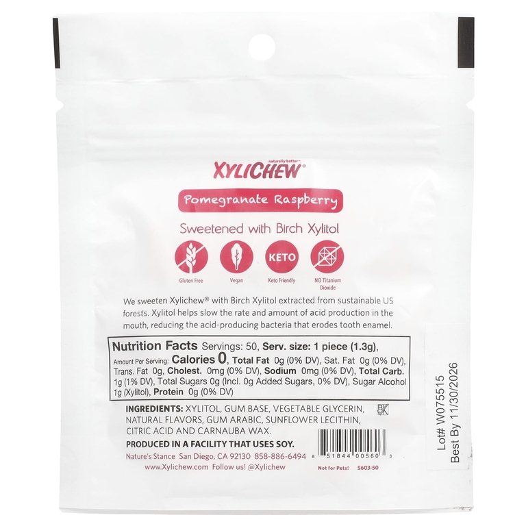 XyliDENT, Xylichew®, гранат и малина, 50 шт., 65 г (2,29 унции) (Товар снят с продажи) 