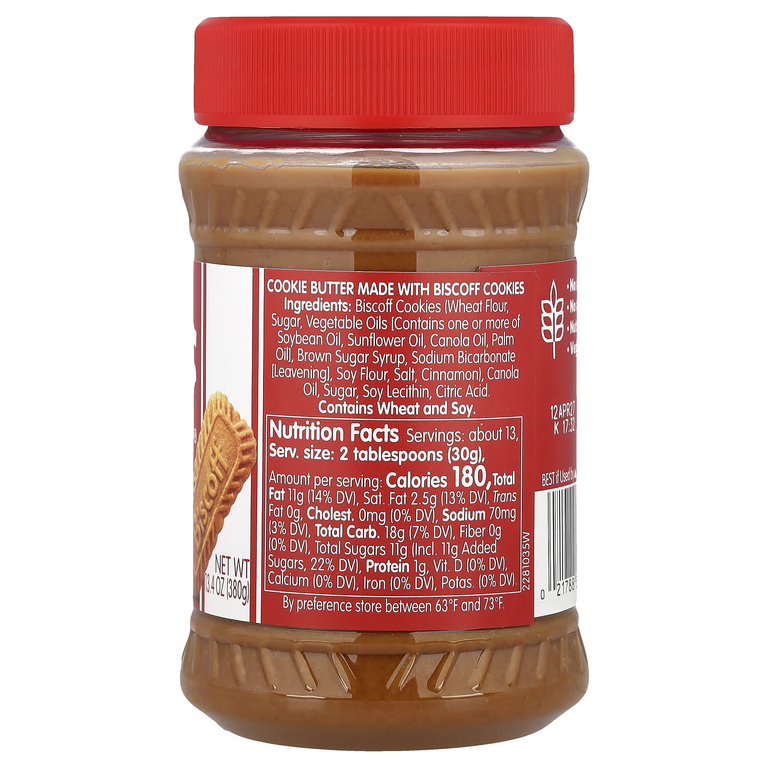Biscoff, хрустящая паста из печенья, 380 г (13,4 унции) (Товар снят с продажи) 