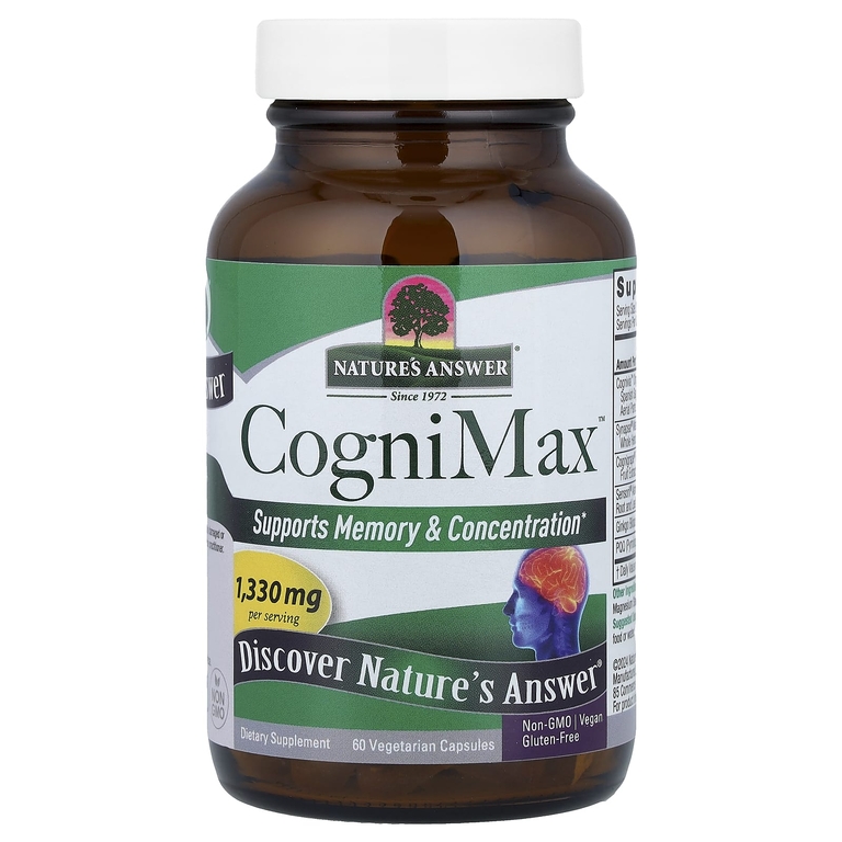 Nature's Answer, CogniMax™, 60 вегетарианских капсул