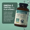 NatureWise, омега-3 с витамином E, лимон, 180 капсул