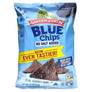 Garden of Eatin', чипсы из голубой кукурузы, без добавления соли, 283 г (10 унций) (Товар снят с продажи) 