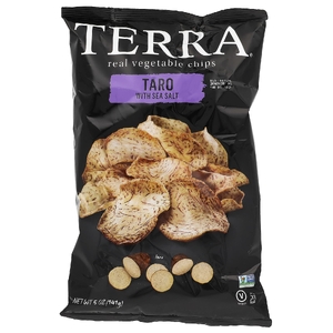 Terra, настоящие овощные чипсы, таро, морская соль, 141 г (5 унций)