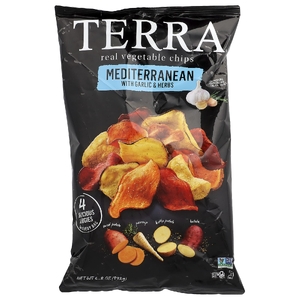 Terra, настоящие овощные чипсы, средиземноморские с чесноком и травами, 192 г (6,8 унции) (Товар снят с продажи) 