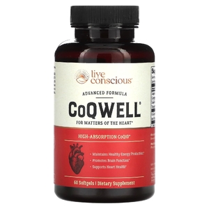 Live Conscious, CoQWell, 60 мягких таблеток (Товар снят с продажи) 