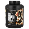 NutraBio, изолят сывороточного протеина, со вкусом ванили и карамели, 2268 г