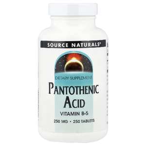 Source Naturals, пантотеновая кислота, 250 мг, 250 таблеток