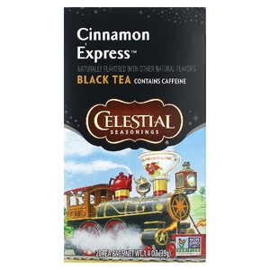 Celestial Seasonings, черный чай, корица, 20 чайных пакетиков, 39 г (1,4 унции) (Товар снят с продажи) 