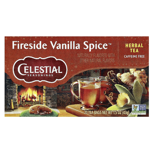 Celestial Seasonings, Herbal Tea, Fireside Vanilla Spice ™, без кофеина, 20 чайных пакетиков, 43 г (1,5 унции) (Товар снят с продажи) 