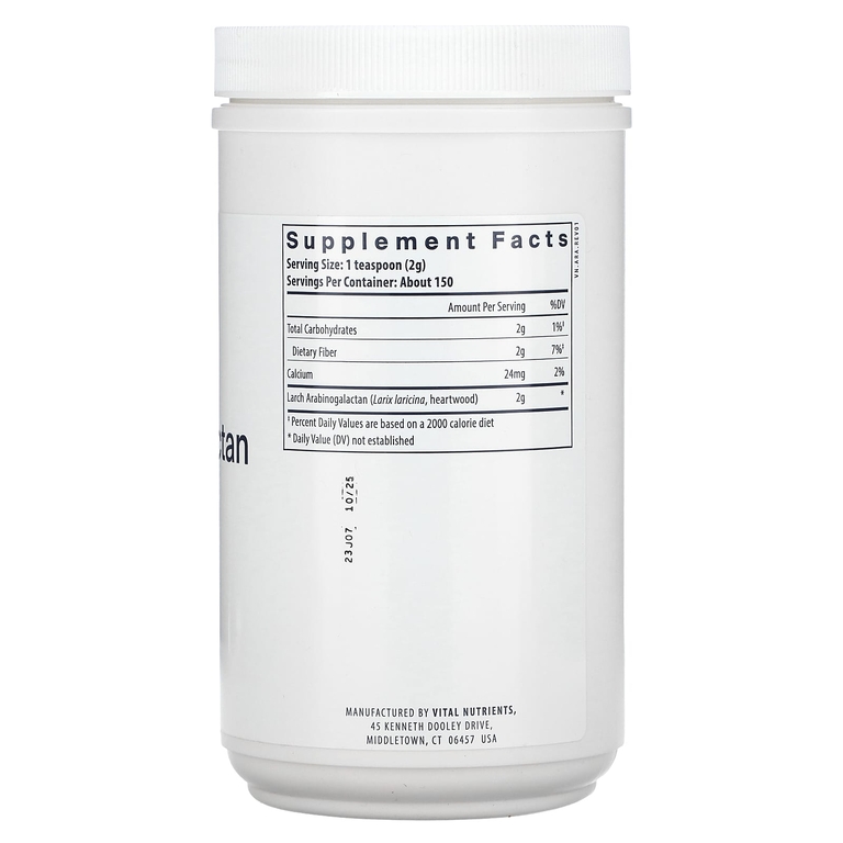 Vital Nutrients, арабиногалактан в порошке, 300 г (10,6 унции)