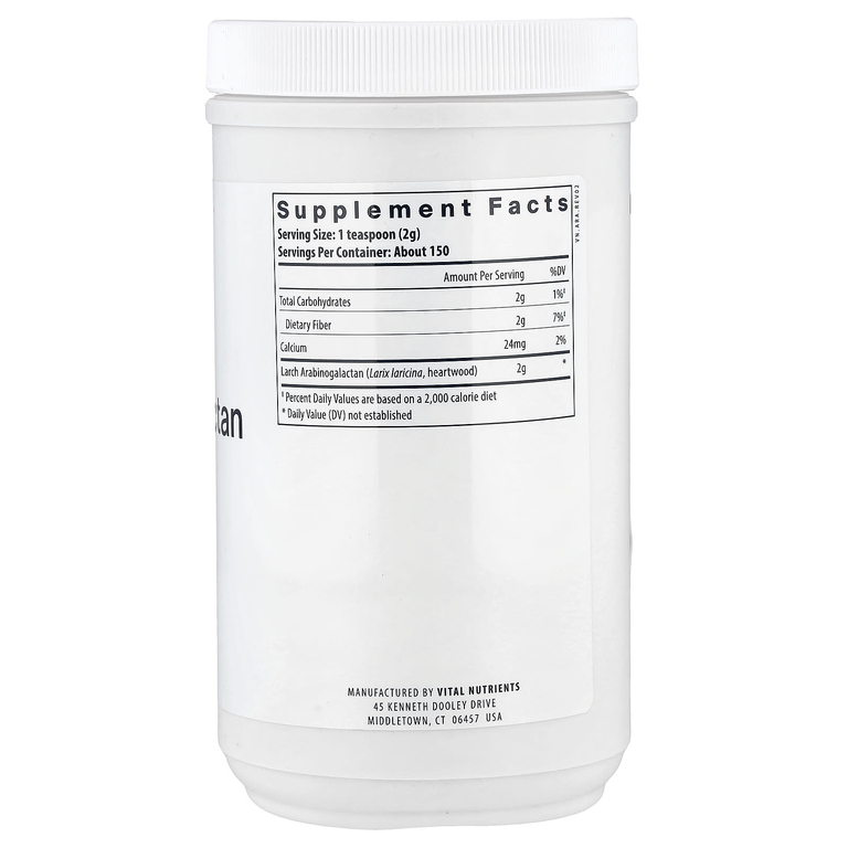 Vital Nutrients, арабиногалактан в порошке, 300 г (10,6 унции)