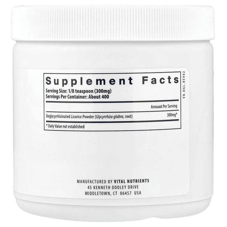 Vital Nutrients, DGL, порошок, 120 г (4 унции)