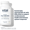 Vital Nutrients, Ultra Pure®, рыбий жир 800, лимон, 90 капсул