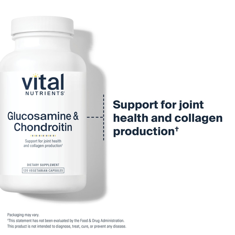 Vital Nutrients, глюкозамин и хондроитин, 120 капсул