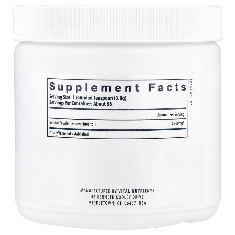 Vital Nutrients, Инозитол в порошке, 225 г (7,94 унции)