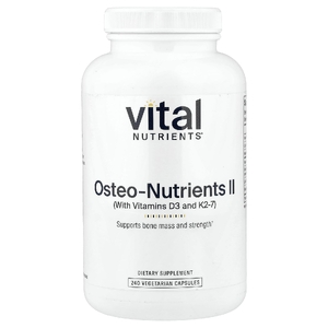 Vital Nutrients, Osteo-Nutrients II с витамином K2-7, 240 вегетарианских капсул