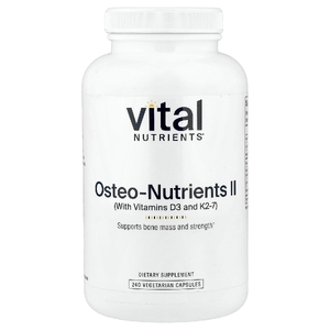 Vital Nutrients, Osteo-Nutrients II с витамином K2-7, 240 вегетарианских капсул