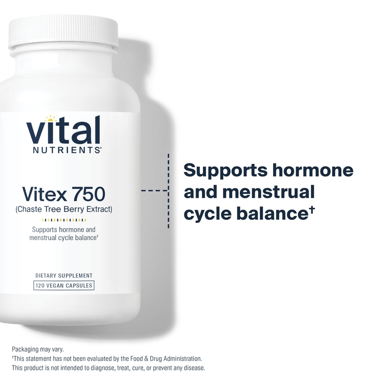 Vital Nutrients, Vitex 750, 750 мг, 120 веганских капсул