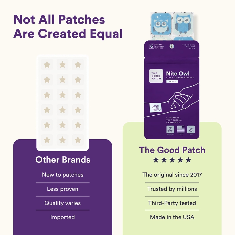 The Good Patch, Nite Oval, для детей, 6 патчей