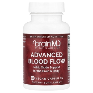 BrainMD, Advanced Blood Flow, улучшенный кровоток, 60 веганских капсул
