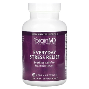 BrainMD, средство для снятия стресса, каждый день, 120 веганских капсул