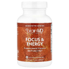 BrainMD, Focus &amp; Energy, 120 веганских капсул