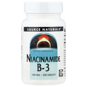Source Naturals, Никотинамид B-3, 100 мг, 250 таблеток