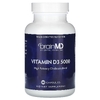 BrainMD, Витамин D3 5000, 125 мкг (5000 МЕ), 100 капсул