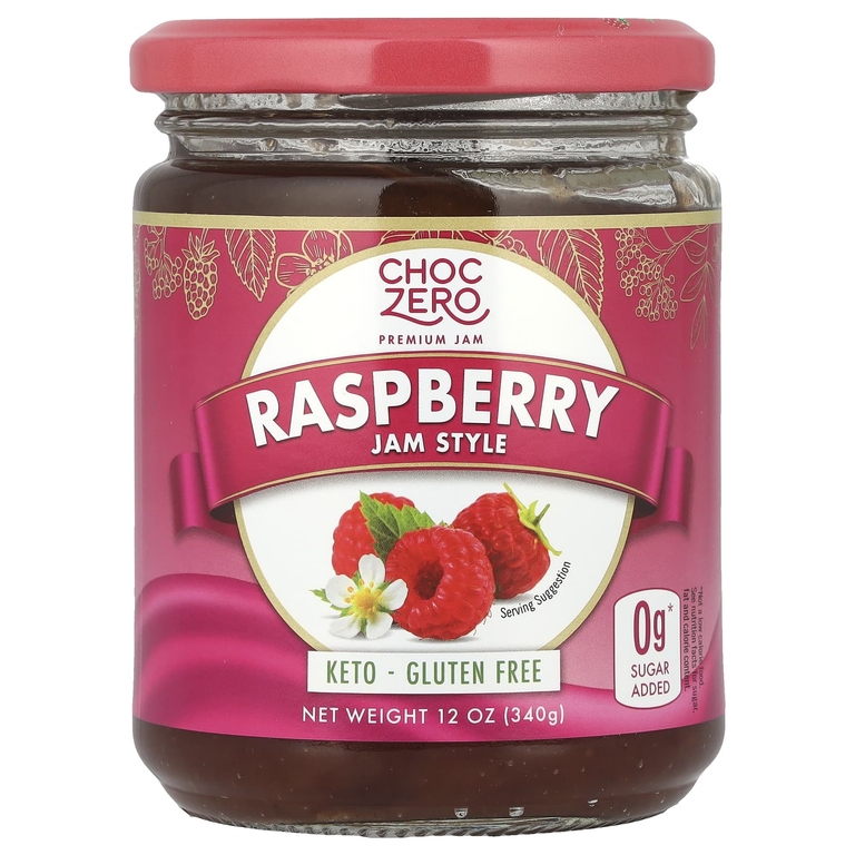 ChocZero, малиновый джем, 340 г (12 унций)