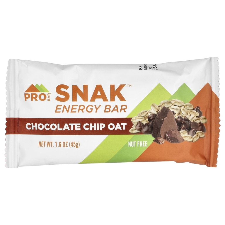 ProBar, SNAK™, энергетический батончик, овсяные хлопья с шоколадной крошкой, 12 батончиков по 45 г (1,6 унции)
