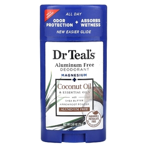 Dr. Teal's, дезодорант без алюминия, кокосовое масло, 75 г (2,65 унции) (Товар снят с продажи) 